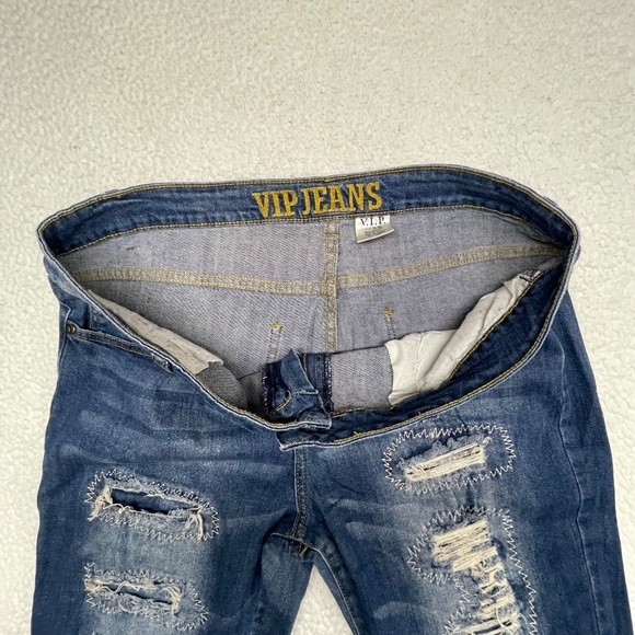 Women’s Distressed Blue 15/16 VIP Jeans - Picture 5 of 14